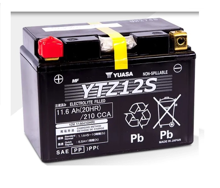 AKUMULATOR / BATERIJA TVORNIČKI FORMIRAN (AGM VRLA TECHNOLOGY) <br> YUASA: YTZ12S