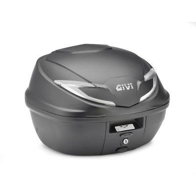KOFER ZA MOTOCIKL, SKUTER ZAPREMNINE 39 LIT MAT CRNI SA SREBRNIM KATADIOPTERIMA, MONOLOCK <br> GIVI: B360NT2