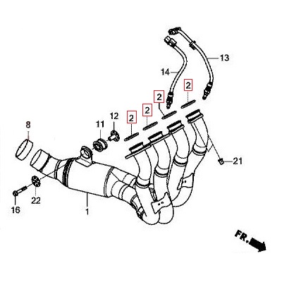 BRTVA ISPUHA OEM HONDA CBR 1000 RR 2020-2022 (18291-MKR-D10)