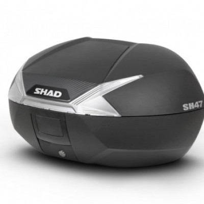 KOFER SHAD SH47 (47 LIT) S BIJELIM KATADIOPTEROM I PRILAGODNOM PLOČOM (D0B47106)