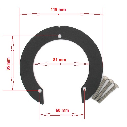 PRILAGODNI PRSTEN ZA SUZUKI POKLOPAC REZERVOARA GORIVA, ZA GIVI I KAPPA TANKLOCK TORBE <br> (GIVI: BF01)