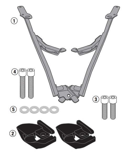 NOSAČ STRAŽNJEG / ZADNJEG (TOP CASE) KOFERA HONDA X-ADV 750 (2017-2020) <br> GIVI: 1156FZ