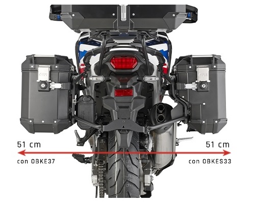 NOSAČI / DRŽAČI BOČNIH KOFERA HONDA CRF 1100L AFRICA TWIN 2020-2024 <br> GIVI: PLOS1178CAM