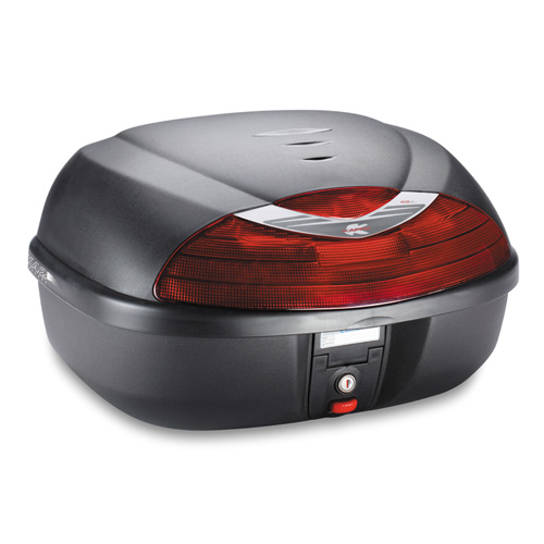 KOFER (TOP CASE) ZA MOTOCIKL, SKUTER KAPPA 42 LIT MAT CRNI S CRVENIM KATADIOPTEROM, MONOLOCK (K42N)