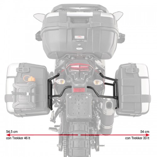 NOSAČI BOČNIH KOFERA ZA MOTOCIKL YAMAHA XTZ 690 / TENERE 700 (2019-2024) <br> GIVI: PLO2145MK