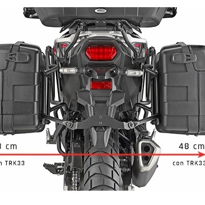 NOSAČI / DRŽAČI BOČNIH KOFERA ZA MOTOCIKL HONDA XL 750 TRANSALP 2023-2026 <br> (KLO1201MK) GIVI: PLO1201MK