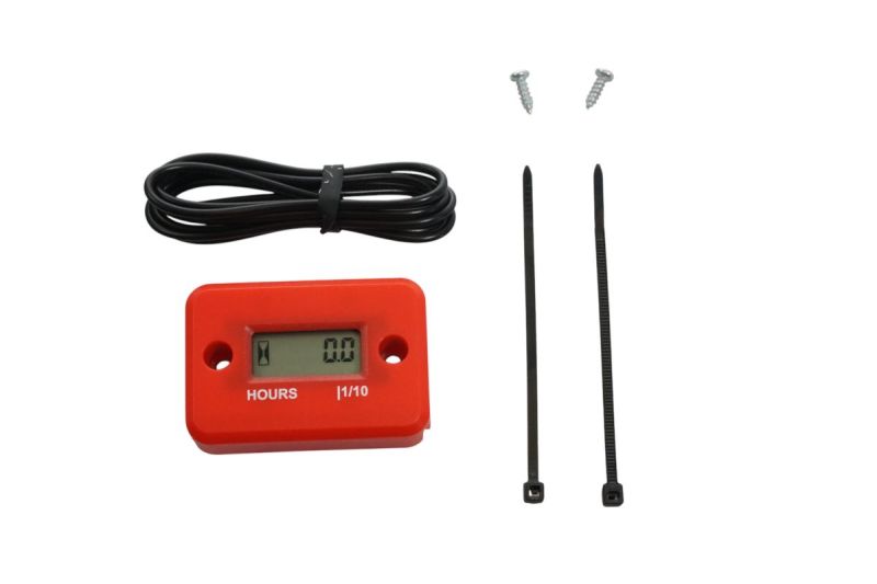 BROJAČ RADNIH SATI INDUKCIJSKI, VODOOTPORAN, CRVENE BOJE <br> (PROMX: PR06RD)