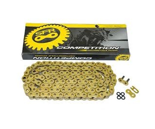 LANAC POGONSKI SFR 520HVO, O-RING, 114 LINKOVA, ZLATNI, ZA MOTOCIKLE DO DO 600CCM 50KS (34KN) <br> (SFR520HVO.114)