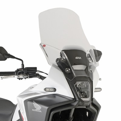 VJETROBRAN / VIZIR ZA MOTOCIKL HONDA NX 500 (2024-2025) PROZIRAN, 20 CM VIŠI OD ORIGINALNOG, VISINA 54 CM, ŠIRINA 45 CM <br> (GIVI: D1203ST)