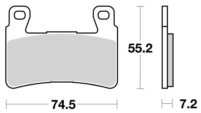 KOČIONE PLOČICE (DISK PLOČICE) HONDA CB 600F HORNET, CB 1100, CB 1300, CBR 600 RR, CBR 900 RR FIREBLADE, VTR 1000 SP1/SP2 <br> BREMBO SINTER-SA (07HO45SA)