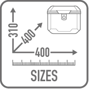 KOFER CENTRALNI, STRAŽNJI (TOP CASE) 38 LIT, ZA MOTOCIKL, SKUTER, MAT CRNI, S MONOLOCK PLOČOM, GIVI B38 BERNINA (B38N)