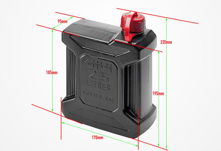 KANISTER PLASTIČNI 2,5 LIT ZA GORIVO ILI VODU <br> GIVI: TAN01