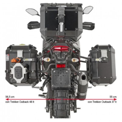 NOSAČI BOČNIH KOFERA YAMAHA XTZ 700 TENERE (2019-2025) ZA ALU KOFERE TREKKER OUTBACK MONOKEY CAM-SIDE ILI BOČNE TORBE CANYON MONOKEY CAM-SIDE <br> (GIVI: PLO2145CAM)
