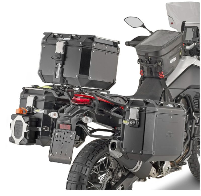 NOSAČI BOČNIH KOFERA YAMAHA XTZ 700 TENERE (2019-2025) ZA ALU KOFERE TREKKER OUTBACK MONOKEY CAM-SIDE ILI BOČNE TORBE CANYON MONOKEY CAM-SIDE <br> (GIVI: PLO2145CAM)